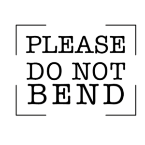 Small Business Stamp - Please do not bend - 60 x 45 mm.