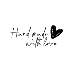 Small Business Stamp, Hand mande with love - 50 x 22 mm.