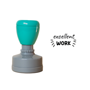 Teacher stamps - excellent work