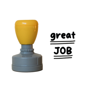 teacher stamps great job