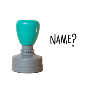 teacher stamp - name